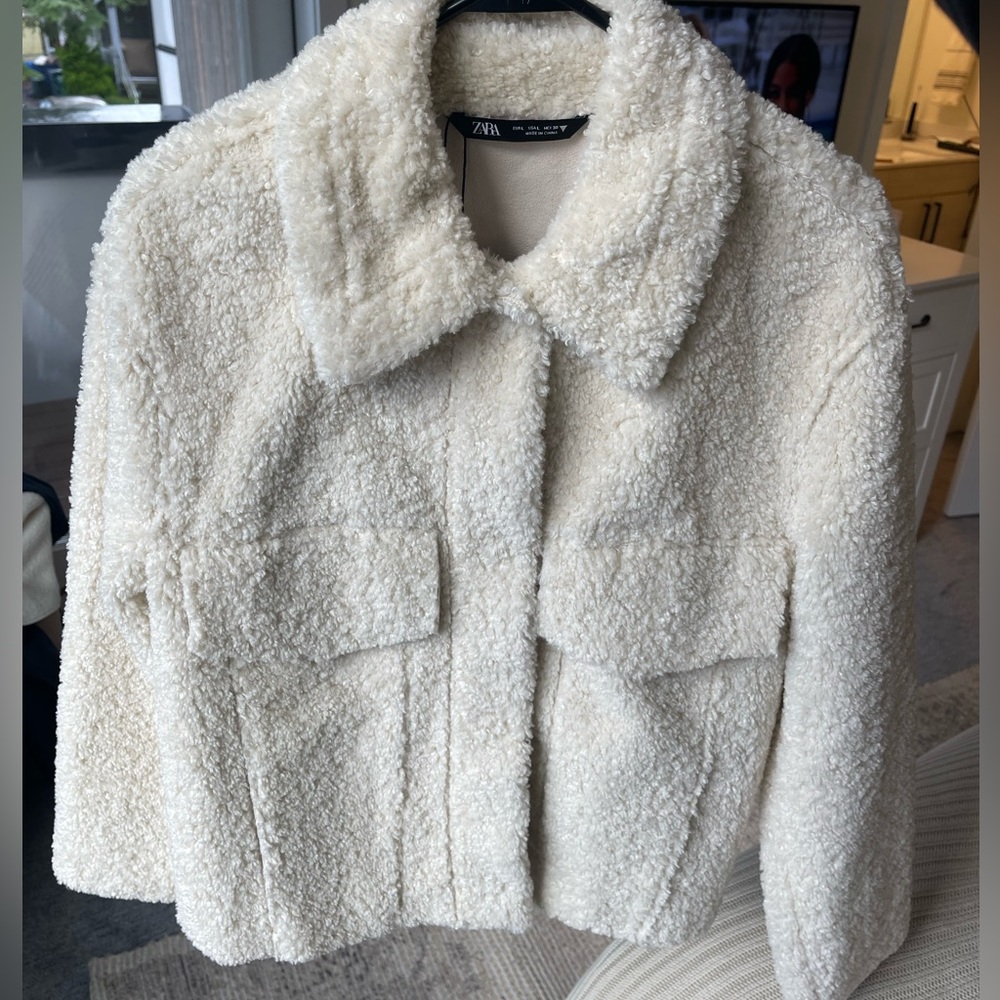 Zara Shearling Jacket - L